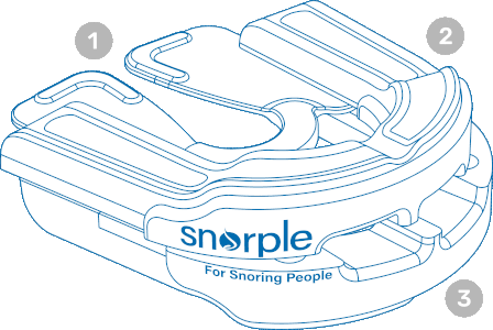 snorple anti snoring mouthpiece animated gif showing features