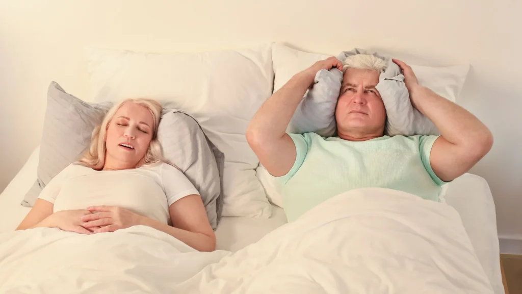 snoring couple